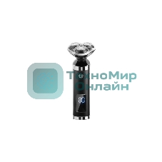 Электробритва Centek CT-2175 (черный) ротор 4D, влажное бритье, 3 плав.головки, USB, зарядка 1 час, подставка