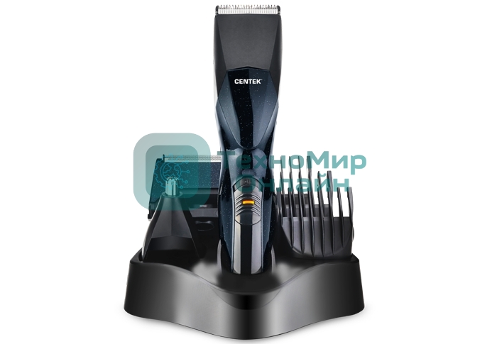 Машинка для стрижки Centek CT-2131 черный Набор для стрижки Centek CT-2131 (черн) 3 В1 + СТРИЖКА + БРИТВА + ТРИММЕР ДЛЯ НОСА