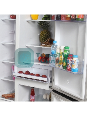 Холодильник Hyundai CS6073FV шампань трехкамерный 329/223л морозилка сбоку, No Frost, Side by Side