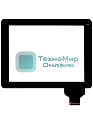 Сенсорное стекло (тачскрин) для DNS AirTab M975w, черное