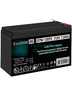 Батарея для ИБП ExeGate EX285952RUS DTM 12072 (12V 7,2Ah, клеммы F1)