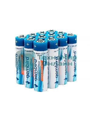 Батарейки солевые Gembird GB-R6P-12F, тип AA, 12шт, пленка