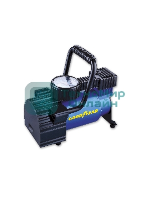 Компрессор GOODYEAR GY000101 GY-30L 30 л/мин Мощность 156 Вт, Производительность 30 л/мин, Максимальное токопотребление 13 А, Максимальное давление - 7 Атм, Длина провода питания: 3 м, Длина воздушного шланга: 1 м. Сумка и набор переходников в комплекте.
