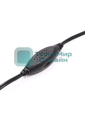 Акустическая система Gembird SPK-204, черный МДФ,2х3 Вт, регулятор громкости, USB