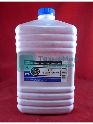 Тонер HP Color Universal Magenta химический (LJ 1600/2600/3600/3800/4600/4650/4700/5500, CP1210/1510/1025/2025/3505/3525/4525/5225/6015/680, M553 Canon LBP2510/5000/5050/5100) (кан. 1кг) BW Premium фас. Россия