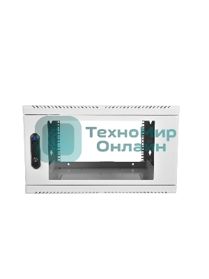 Шкаф настенный ЦМО ШРН-15.650 15U 600x650мм пер.дв.стекл несъемные бок.пан. 50кг серый