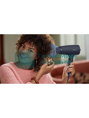 Фен Philips BHD360/20 черный/синий, 2100 Вт, ионизация
