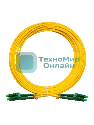 Патч-корд волоконно-оптический ExeGate FC-D-9-LC/APC-LC/APC-10M-LSZH (Шнур ВО SM 9/125 (OS2/G.652.D), LC/APC-LC/APC, Duplex, LSZH, 10м)