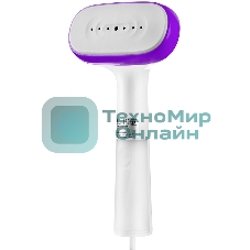 Отпариватель Kitfort КТ-998-1 фиолетовый/белый, 1000 Вт, 18 г/мин, 100 мл