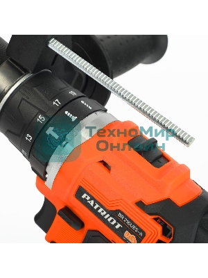 Дрель-шуруповерт аккумуляторная Patriot BR 216UES-h, Аккумуляторная, 21В, 2 АКБ, Кейс