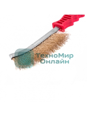 Щетка Matrix металлическая латунированная, пластиковая ручка
