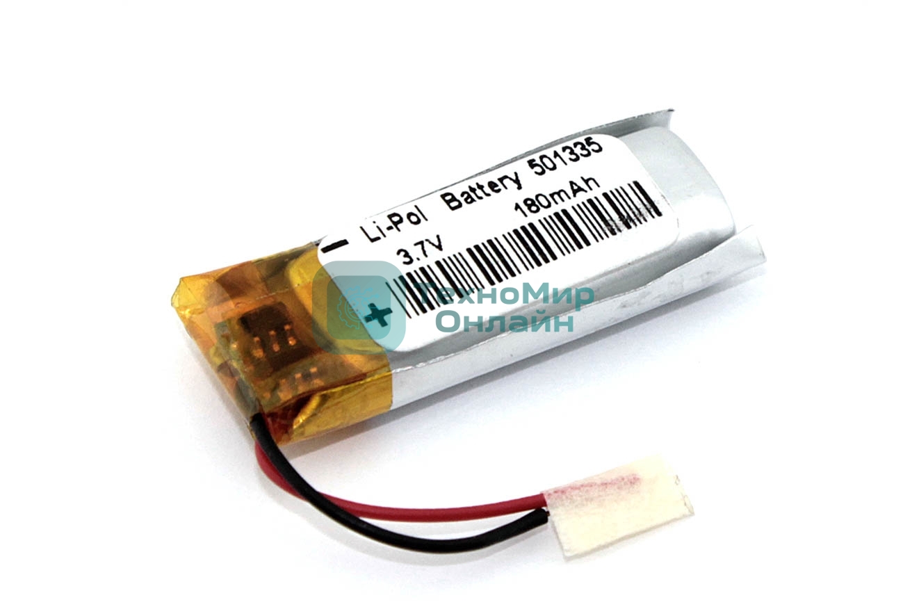 Аккумулятор Li-Pol (батарея) 5*13*35мм 2pin 3.7V/180mAh