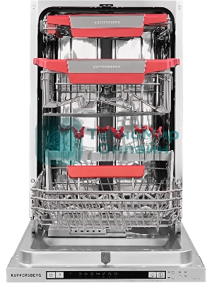 Встраиваемая посудомоечная машина Kuppersberg GLM 4575, серебристый, 44.8 см, 11 компл., 44 дБ, класс A++