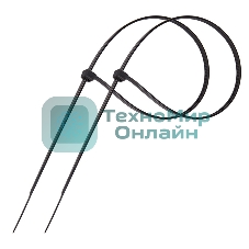 Стяжка кабельная нейлоновая PROconnect 250x4,8 мм, черный (100 шт/уп)