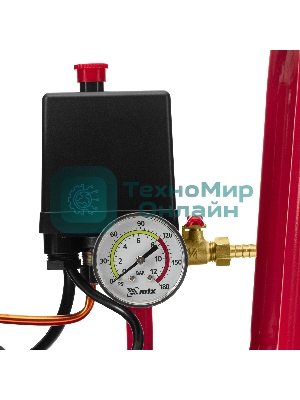 Компрессор безмасляный малошумный SPC 1500/24, 1500 Вт, ресивер 24 л, 260 л/мин MTX