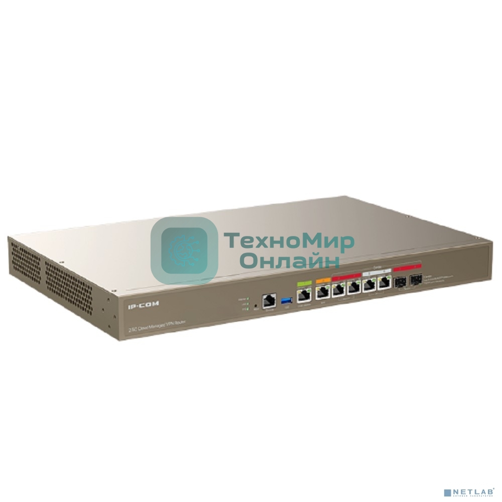 IP-COM M50-F 8-ми портовый высокоуровневый маршрутизатор 2,5Gbит c 2-мя SFP портами