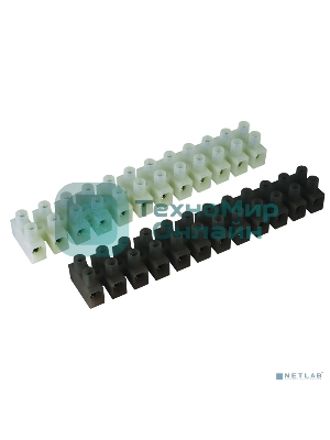 Клемник Полипропилен белый, 2р, 85 град., 450V, 32А, 4 мм.кв. (р)