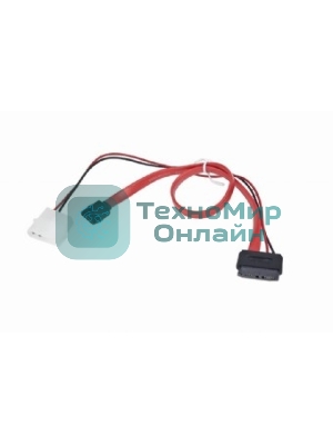 Кабель Gembird/Cablexpert Combo miniSATA, molex+SATA/miniSATA, 6pin+7pin, (длина инт-50 см, пит-30 см)