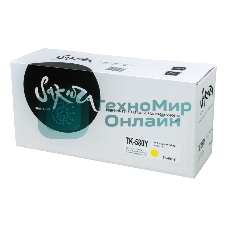 Картридж Sakura TK580Y для Kyocera Mita FS-5150DN/5250DN, желтый, 2800 к.