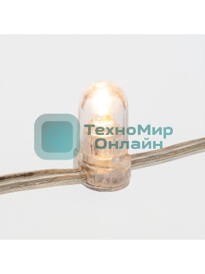 Гирлянда Neon-night LED Клип-лайт 12 V, прозрачный ПВХ, 150 мм, цвет диодов теплый белый