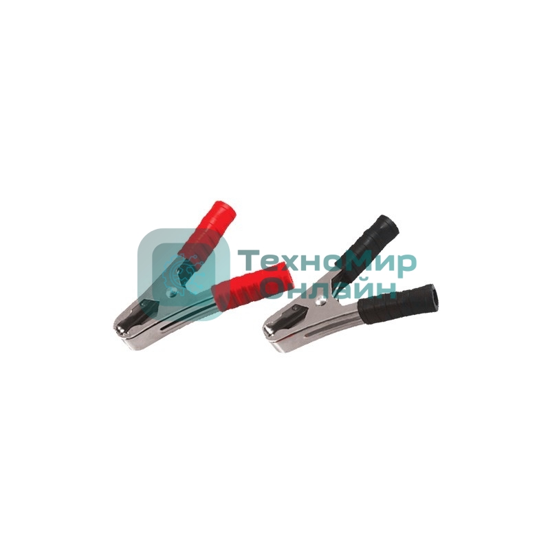 Зажим крокодил Rexant, длина 105 мм, ток 100A, 2 шт., пакет БОПП