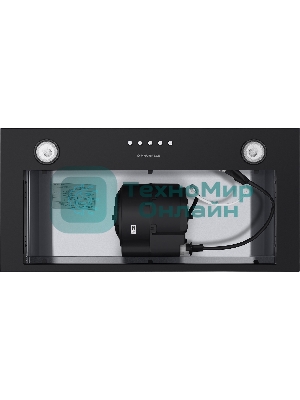 Вытяжка встраиваемая Maunfeld Crosby Singl 60 черный, 60 см, 850 куб. м/ч, 48 дБ