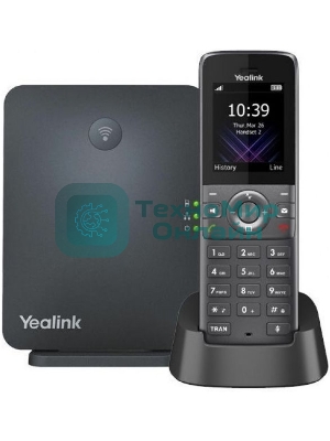 Телефон DECT-трубка Yealink W73P DECT (база W70B+трубка W73H) до 10 SIP-аккаунтов, до 10 трубок на базу, до 20 одноврем. Вызовов