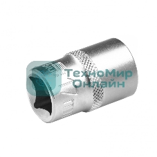 Головка торцевая, 17 мм, 12-гранная, CrV, под квадрат 1/2