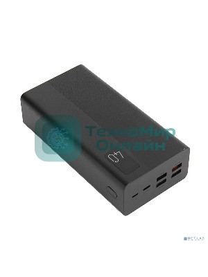 Портативный аккумулятор Perfeo Powerbank MOUNTAINS 40000 mAh/LED дисплей/PD + QC 3.0/Type-C/4 USB/Выход: 3A, max 22.5W/черный (PF_D0144)