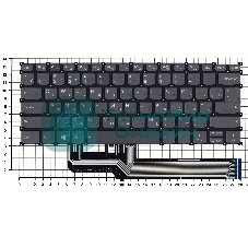 Клавиатура для ноутбука Lenovo XIAOXIN Air-14 2019 540S-14 черная с подсветкой