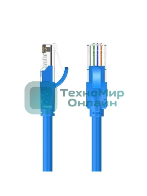 Патч-корд Vention прямой UTP cat.6, RJ45 - 3 м. синий