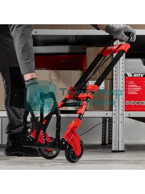 Тележка хозяйственная Matrix, складная, 2 колесная, стальная, грузоподъемность 80 кг