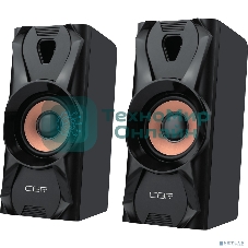 Акустическая система CBR CMS 720, 2.0, питание USB, 2х3 Вт (6 Вт RMS), материал корпуса пластик, 3.5 мм линейный стереовход, черный