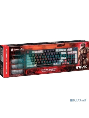 Клавиатура Defender Hawk GK-418 проводная, USB Type-A, чёрный