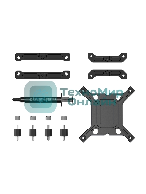 Кулер для процессора ID-COOLING IS-53-XT BLACK LGA1851/1700/1200/115X/AM5/AM4 низкопрофильный высота 53мм (24шт/кор, TDP 120W, PWM, 4 тепл.трубок/медная база, FAN 92мм, черный) BOX