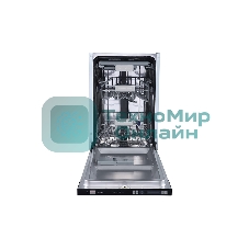 Встраиваемая посудомоечная машина Zigmund & Shtain DW 129.4509 X, черный, 44.8 см, 10 компл., 44 дБ, класс A++