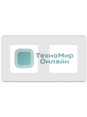 Рамка 2 поста белый Inspiria