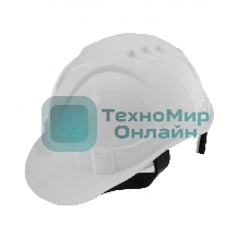 Каска защитная Сибртех с храповым механизмом, модель Европласт (К-03), белая Россия