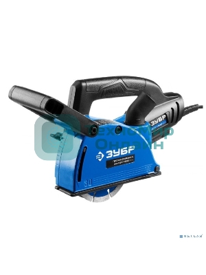 Штроборез Зубр ЗШ-П30-1400 ПСТглуб. паза 30 мм, 125 мм, подключ. пылесоса, плавн пуск, 1400 Вт