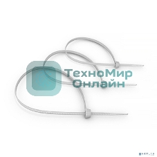 Стяжка кабельная Cabeus, неоткрывающаяся, 3,6 мм Ш, 370 мм Д, 100 шт, нейлон, белый