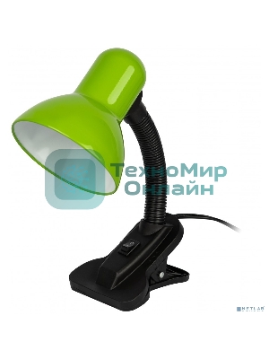 Настольный светильник ЭРА Б0058670 N-212-Е27-40W-GR на прищепке зеленый