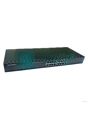 Коммутатор неуправляемый NEOMAX NMS-116P-1000-SR, 16 портов 1000 Mbps, металл Rack