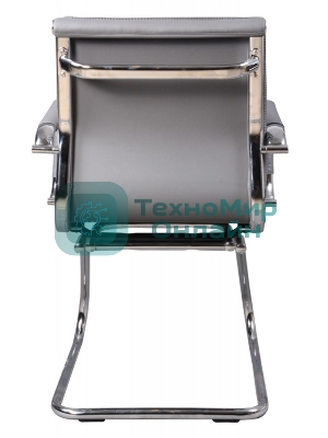 Кресло Бюрократ CH-993-Low-V/grey серый, экокожа, 120 кг, механизм качания, низкая спинка