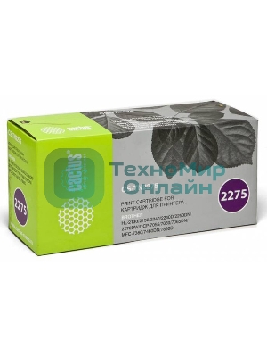 Картридж лазерный Cactus CS-TN2275S черный (2600 стр.) для Brother HL 2240/2240R/2250/2250DN/2250DNR