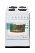 Плита электрическая Лысьва ЭП 402 белый, конфорок 4 электрических, духовка 57 л, 50 см x 84 см x 60 см