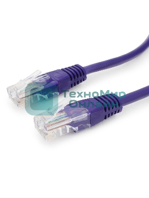 Патч-корд UTP Cablexpert cat.5e, 5м, литой, многожильный, фиолетовый