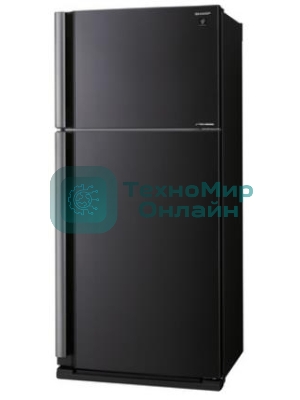 Холодильник Sharp SJ-XE55PMBK черный двухкамерный 388/148л морозилка сверху, No Frost
