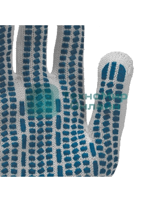 Перчатки трикотажные, с ПВХ Протектор, 32 г, 10 класс, 10 пар/уп