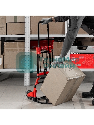 Тележка хозяйственная Matrix, складная, 2 колесная, стальная, грузоподъемность 80 кг