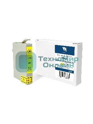 Картридж струйный NVPrint T0924 (NV-C13T09244A10) Yellow для Epson Stylus C91/CX4300/T26/TX106/TX109/TX119 (13.5 мл) совместимый